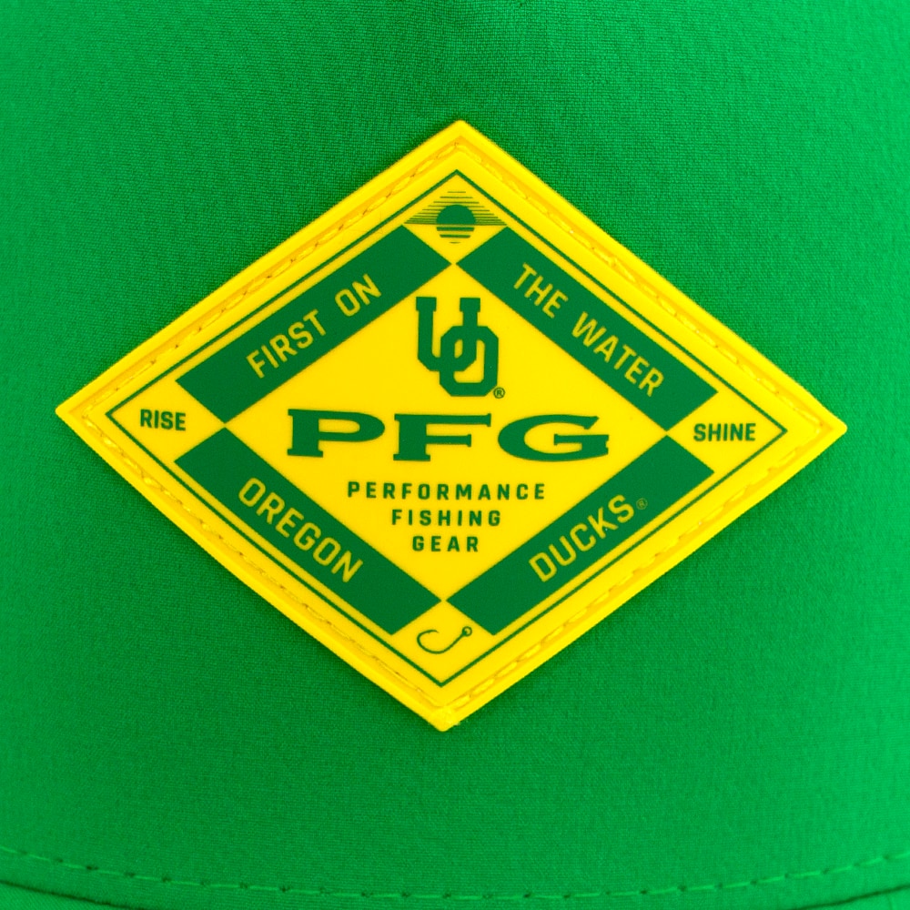 Interlocking UO, Columbia, Green, Flatbill, Polyester Blend, Accessories, Unisex, PFG, Snap back, Rope, Adjustable, Hat, 907130